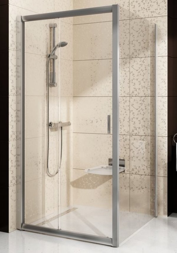 Ravak Blix BLDP2+BLPS zuhanyajtó+fix oldalfal, elölről belépős zuhanysarok 100 cm